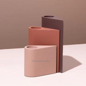 Bougeoir en fer en métal de conception fantaisie couleur émail pour la maison et l'éclairage de noël ensemble de bougeoir de table élégant - Product Image 5