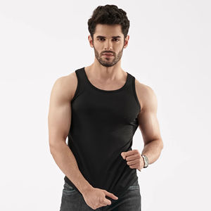 Camiseta sin mangas de gimnasio de verano para hombre con logotipo personalizado de tendencia superior 2025, camiseta sin mangas de estilo muscular, poliéster para entrenamiento, servicio OEM - Product Image 1