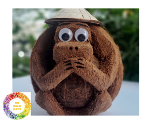 Exclusivo mono Coco artesanías hechas a mano vietnamita para la decoración Coco Shell arte único mono coco a precio barato a granel - Product Image 5