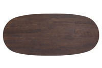 Ensembles de Tables et Chaises de Luxe pour Cuisine et Restaurant, Meubles de Salle à Manger, Table à Manger Ovale en Bois pour 6 Personnes