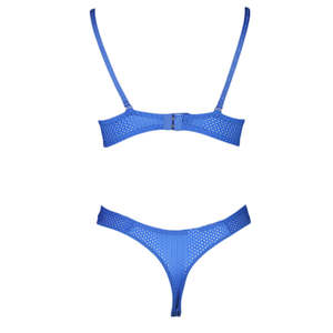 Women's Fancy <b>Bra</b> & Panty Set - <b>Blue</b> - Product Image 2