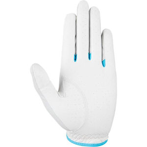 Guante de golf Relax Grip para mujer con palma de caramelo El mejor diseño Palma de cuero y guantes de golf de mano blanco sintético/caramelo OEM - Product Image 5