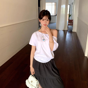 High Quality Women's Unisex T-<b>shirts</b> 220g 100% Cotton Solid Casual Breathable Sustainable Custom Logo Print Design - Product Image 4