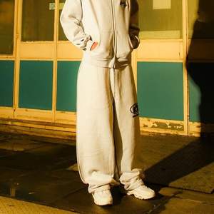 กางเกงวิ่งขายาวสำหรับผู้ชายกางเกงวิ่งผ้าคอตตอนน้ำหนักเบาระบายอากาศได้คุณภาพสูงเย็บปักลาย - Product Image 5