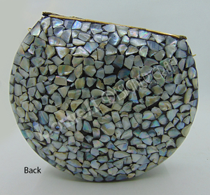 Haute qualité fait à la main en métal mosaïque pochette classique de luxe soirée étincelante fête sac à main personnalisé en gros naturel - Product Image 6