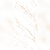Carrelage en porcelaine vitrifiée haute brillance raffinée 600x1200mm pour sols modernes de centres commerciaux, halls, salles de bain et extérieurs, captant l'éternité