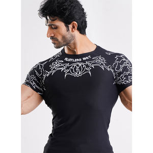 Confortable Top Qualité Hommes Fitness Formation Jogging Gym T-shirts Taille Personnalisée T-Shirt Chemise De Compression - Product Image 4