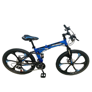 Vélo de montagne avec cadre en aluminium, 21 vitesses, suspension avant, freins à disque, pneus tout-terrain pour la conduite quotidienne, les aventures et les sports - Product Image 1