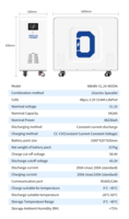 Sistem Penyimpanan Baterai Rumah DOCAN Energy Moon 48kw 51.2V 942Ah 1000ah 48kWh LiFePO4 Baterai Surya untuk Cadangan Daya Seluruh Rumah