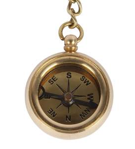 Llavero de Brújula Ross London de Latón Antiguo Hecho a Mano por Shubham, Estilo Náutico Vintage para Uso Diario o como Objeto de Exhibición (Dorado) - Product Image 2