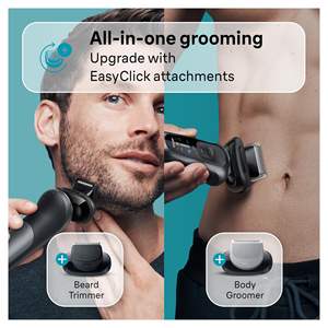 Rasoir électrique pour homme, utilisation humide et sèche, étanche IPX7, rasoir à grille sans fil et rotatif, mini rasoir électrique lavable - Product Image 3