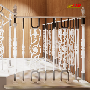 Des rampes d'escalier en fer élégantes et modernes qui ajoutent une touche architecturale audacieuse aux espaces résidentiels contemporains - Product Image 1