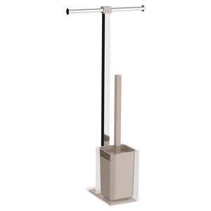 Columna de inodoro Rainbow Chrome Light Dove Grey WC RA32 66 Gedy con soporte para escobilla de inodoro 25.7x16x58.8cm - Product Image 1