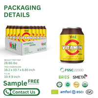 Private Label Oem-Gezond Dieet 250Ml Vitamine C Energie Koolzuurhoudend Blikje Drinken-Beste Prijs Groothandel Drankvrij Monster