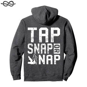 Tap Snap or Nap Brésilien Jiu Jitsu MMA Fighting Unisex Hoodies Élégant jiu jitsu kimono kimono de jiu jitsu Grapplers Fighters - Product Image 3
