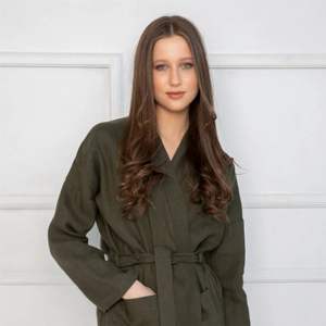 Abrigos de Albornoz de lana para mujer-Cálido y cómodo-Ideal para invierno y relajación - Product Image 2