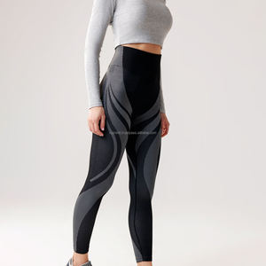 Leggings de yoga pour femmes sans couture, taille haute, contrôle du ventre, pantalon d'entraînement de fitness, vêtements de sport extensibles - Product Image 3