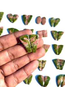 Vente en gros Unakite Cabochon Paire de pierres précieuses Paires assorties naturelles pour boucles d'oreilles et fabrication de bijoux - Product Image 2