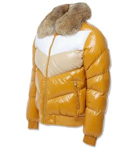 Nouvelle veste de mode d'hiver pour femmes chaude confortable matelassée avec rembourrage en duvet doublure en laine décoration de fourrure double poches zippées latérales - Product Image 2