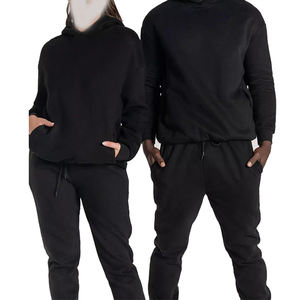 Ensemble de survêtements d'hiver unisexe de haute qualité, col à capuche respirant, logo personnalisé imprimé, tenue décontracté, vente en ligne au Pakistan - Product Image 1