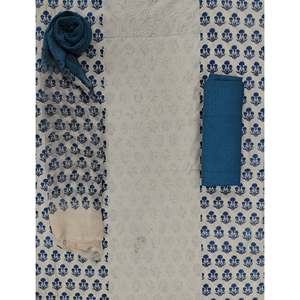 Robe pakistanaise en soie Chanderi non cousue, imprimée à la main, style indien en Georgette, pour occasions festives - Product Image 1