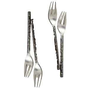 Nouveau manche en bois couverts en métal modernes ensemble de couverts de qualité alimentaire mariage hôtel fêtes dessus de table utilisation de service de nourriture en gros - Product Image 4