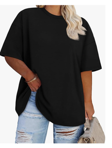 Vêtements pour femmes en gros, taille plus, manches courtes, col rond, tee-shirt, logo personnalisé, nouvelle arrivée, vêtements du Bangladesh - Product Image 5