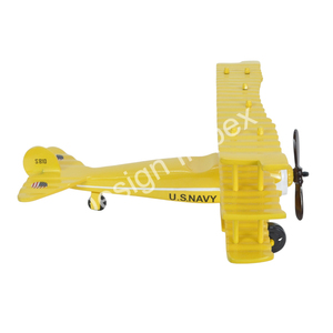 สร้างขึ้นเพื่อฝันเครื่องบินเครื่องบินจำลองเครื่องบินเคลือบผงสีเหลืองเครื่องบินโลหะหล่อขายดี - Product Image 4