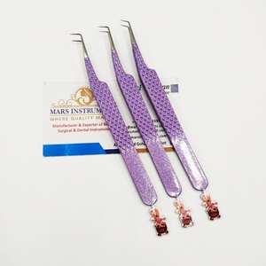 Pinces à extensions de cils 90 65 degrés, pinces à extensions de cils Bratz Girls, pinces à fibres - Product Image 1