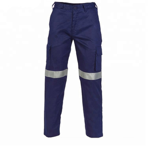 Vente en gros de pantalons d'extérieur respirants multi-poches à séchage rapide et haute visibilité pour hommes, avec bandes réfléchissantes, pantalons de sécurité - Product Image 2