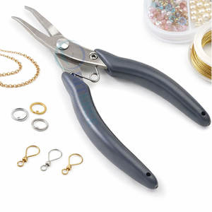 Professional <b>Bent</b> <b>Nose</b> <b>Pliers</b> for Jewelry Making Stainless Steel Precision Tool for Beading Wire Wrapping and Craft Repair - Product Image 1