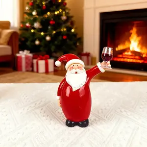 لفترة محدودة نبيذ عيد الميلاد سانتا الراتنج زخرفة الراتنج-ديكور المنزل ، ومناسبة لغرف المعيشة وغرف النوم والبهو - Product Image 3
