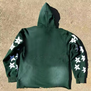 Prix bas meilleure vente en détresse broderie Hoodies sur mesure en détresse broderie Hoodies - Product Image 4