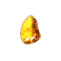 Unregelmäßig Geformter Gelber Synthetischer Bernstein-Edelstein 35x50mm 15,69 Gramm Handgefertigter Schmuck Großhandel IG4114 (Laborhergestellt) Ishu Gems