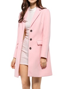 Veste longue en laine pour femmes, col double, amovible, vente chaude, haute qualité, mode, vente en gros - Product Image 2