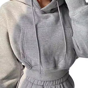 ชุดวอร์มผู้หญิงผ้าคอตตอนผ้าฟลีซชุดวอร์มสวมใส่สบายสำหรับฤดูหนาว - Product Image 2