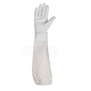 Precio al por mayor Guantes de cuero para apicultura Guantes de protección de abejas de alta calidad Guantes de apicultura hechos a medida - Product Image 2