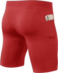 Short de compression en polyester et spandex pour hommes pour la course à pied à la taille élastique pour femmes - Product Image 2
