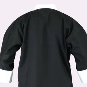 Ropa deportiva MMA para hombre y mujer a precio asequible, Conjunto de camiseta y pantalones de manga corta de Kung Fu teñido liso - Product Image 2