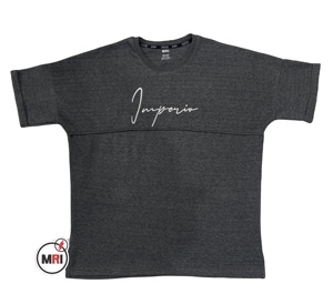 เสื้อยืดคอกลมผ้าคอตตอน100% สำหรับผู้ชายเสื้อยืดโอเวอร์ไซส์แบบเปิดไหล่ปล่อยแนวสตรีทแวร์ผ้าคอตตอนสำหรับผู้ชาย - Product Image 1