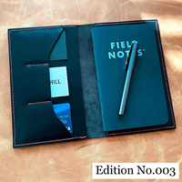 Porte-cartes de score de golf et de carte de crédit en cuir véritable élégant pour usage professionnel, taille et couleur personnalisables LGSH-0016