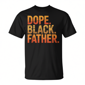 T-shirt 'Father' African Pride di colore nero per papà o nonno per la festa della Festa del Papà - Product Image 2