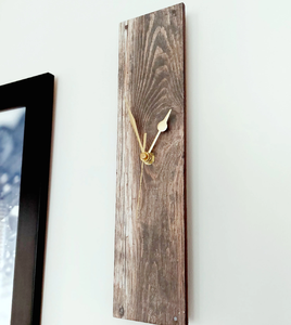 Horloge murale en métal et bois forme naturelle artisanat vente chaude horloge murale en bois artisanat meilleure vente vente - Product Image 1
