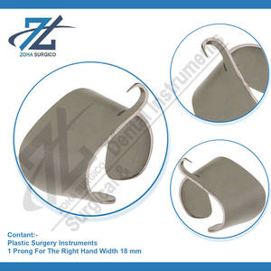 MILLARD Mano derecha Gancho de pulgar de 1 clavija 18 mm de ancho Fuente de alimentación manual Instrumento de base de cirugía plástica fabricado en Pakistán - Product Image 4