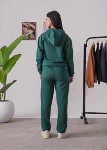 Sudadera con Capucha Extra Grande Personalizada para Mujer, Estilo Jogger, Algodón, Poliéster, Felpa, Bordado 3D, Bolsillo Delantero Tipo Canguro, Cordón Ajustable, Invierno - Product Image 2