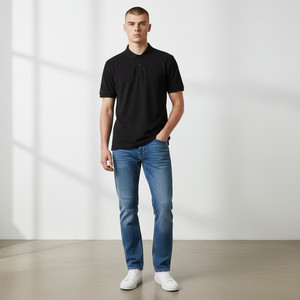 Prix direct usine – Polo 100 % coton coupe classique pour homme, 19 couleurs, personnalisable - Product Image 3