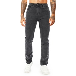 กางเกงยีนส์สลิมฟิตสำหรับผู้ชายชุดลำลองแบบลำลองสีซีดคลาสสิกโลโก้ตามสั่ง - Product Image 2