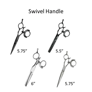 Tijeras de pelo para zurdos Premium profesionales 2025, hoja de acero inoxidable 440C con herramientas de peluquero de punta afilada - Product Image 2