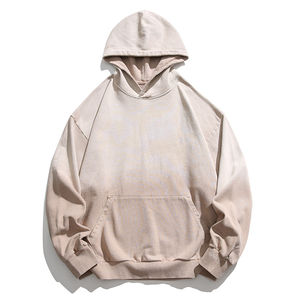 Vente en gros, sweat-shirt à capuche en coton lourd lavé, coupe ample, sweat-shirts de haute qualité - Product Image 4