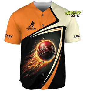 เสื้อโปโลคอโปโลแห้งเร็วระบายอากาศได้ดีเสื้อโปโลพิมพ์ลายคริกเก็ตแบบระเหิดตามสั่ง - Product Image 4